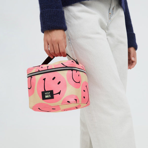 Wouf Vanity Bag - Smiley® Pink