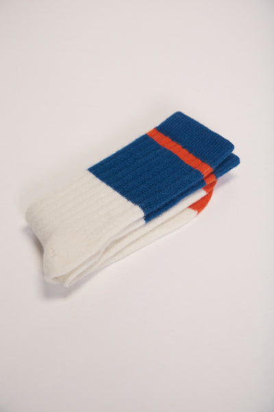 Andes Wool Socks - Bicolor Blue