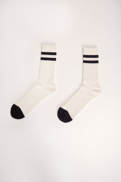 Vintage Wool Socks - White