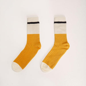 Andes Wool Socks - Bicolor Mustard