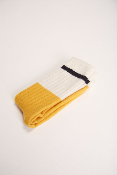 Andes Wool Socks - Bicolor Mustard