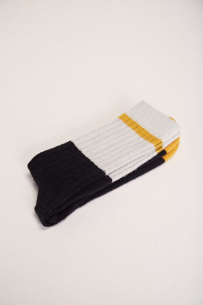 Andes Wool Socks - Bicolor Black