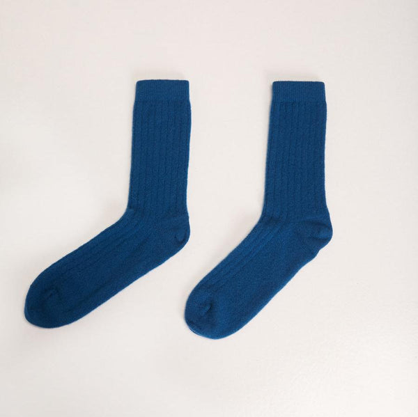 Lisos Wool Socks - Blue