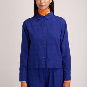 Astan Shirt Check - Royal Blue