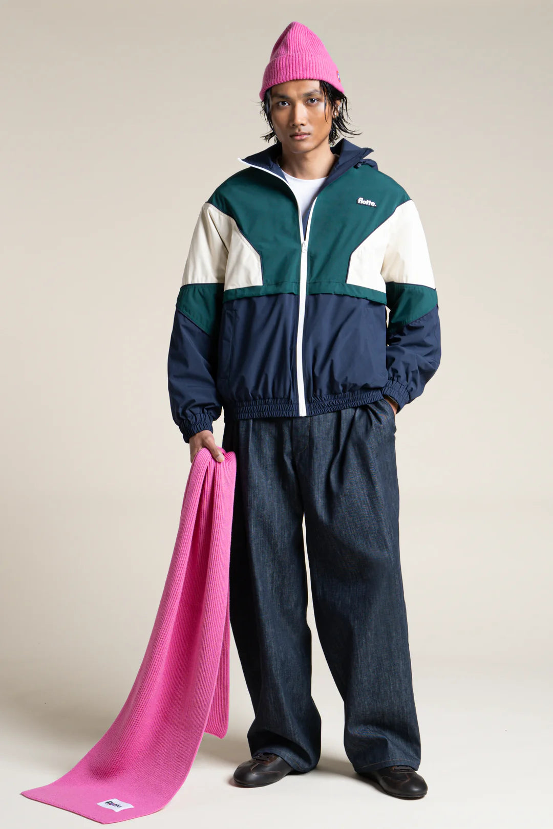 Saint-Martin Jacket Tricolor - Indigo/Sapin