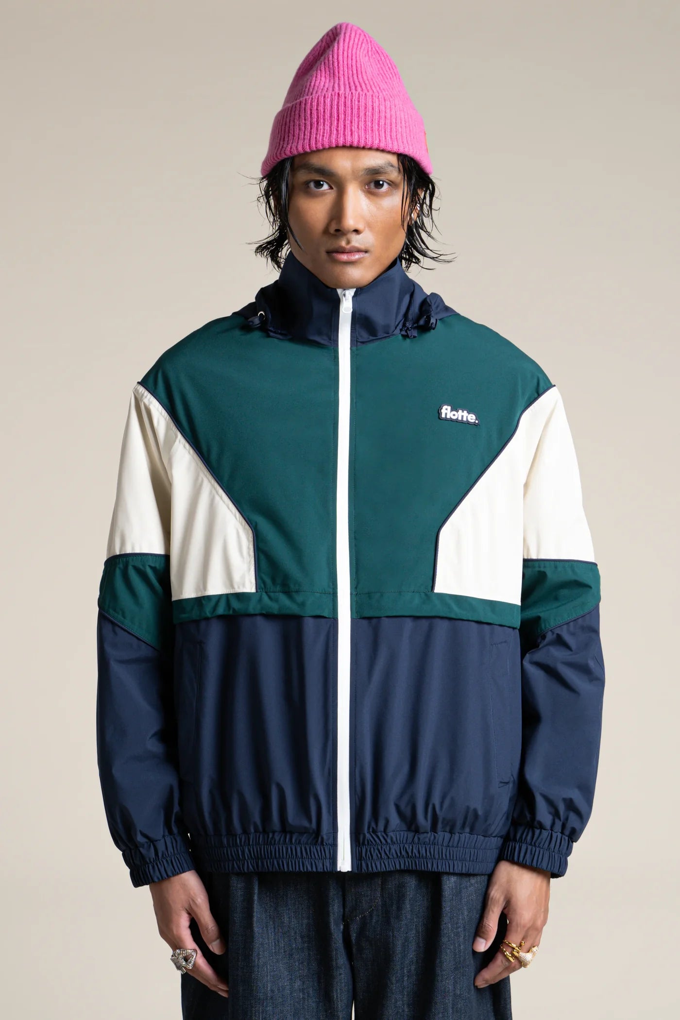 Saint-Martin Jacket Tricolor - Indigo/Sapin