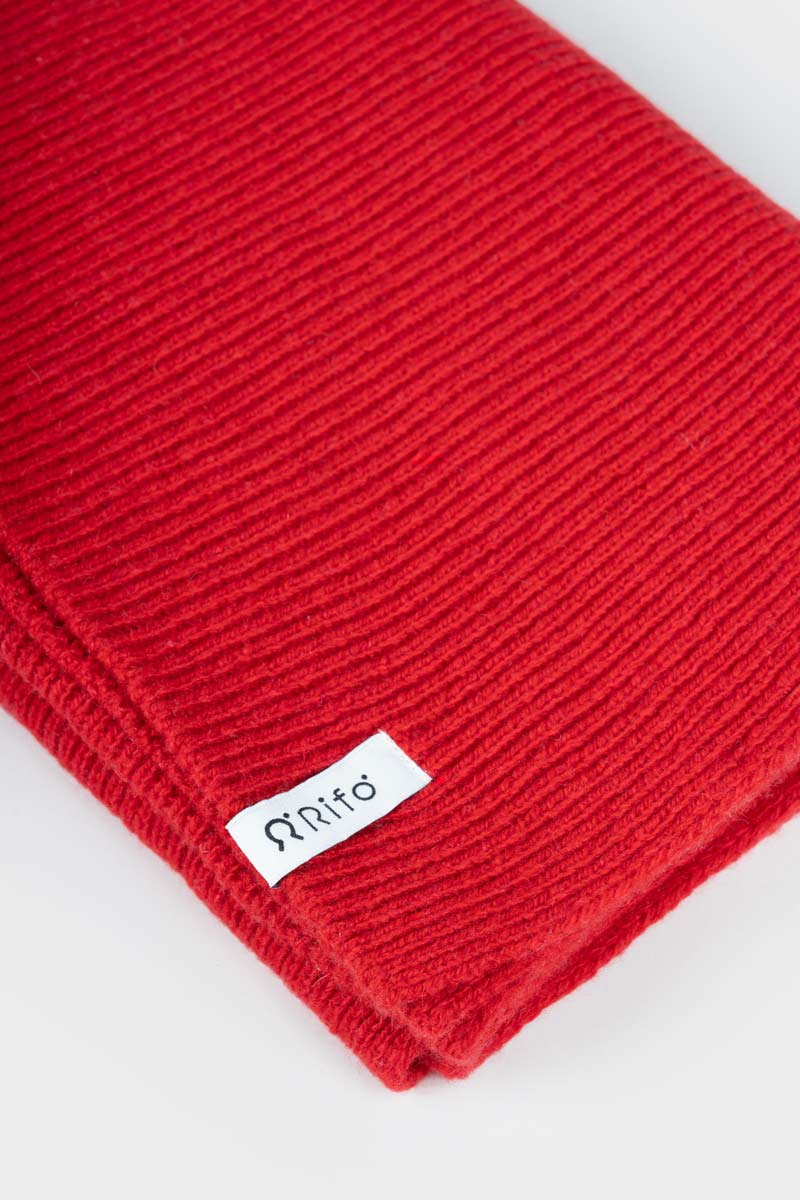 Rifo Recycled Cashmere Scarf Federico -  Poppy Red