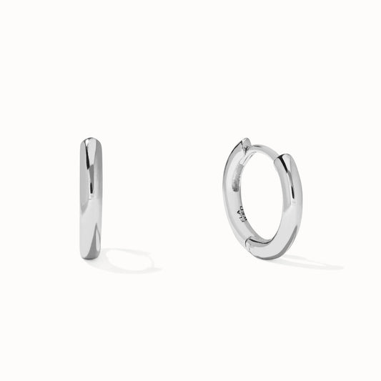Flawed Jolie Hoops - Silver
