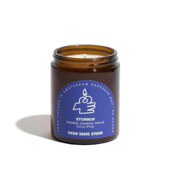 Very Goods Studio Amber Glass Candles - Stormur