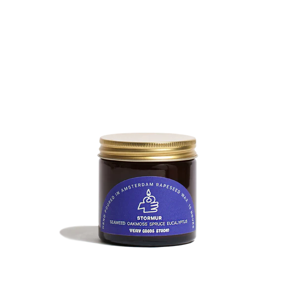 Very Goods Studio Amber Glass Candles - Stormur