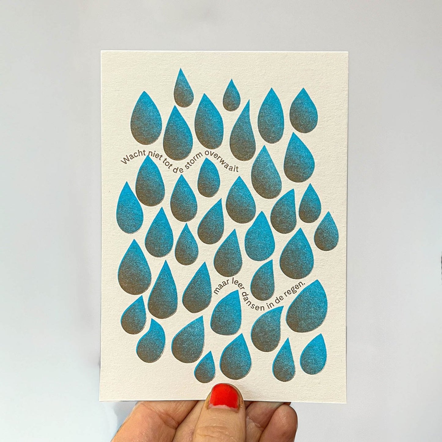 Greeting Card - Dancing in the Rain