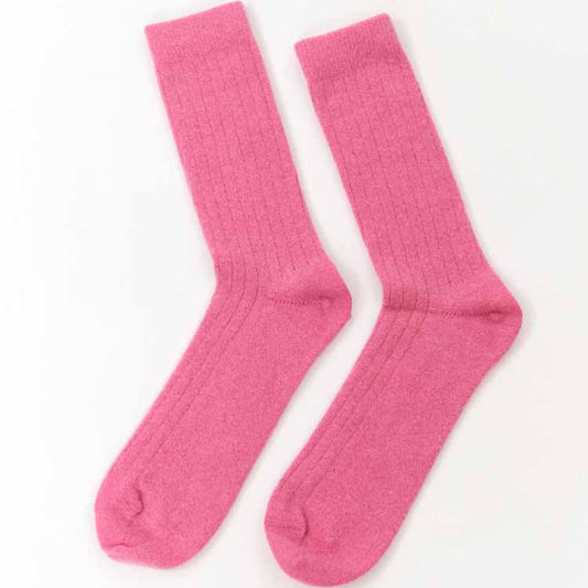 Lisos Wool Socks - Pink