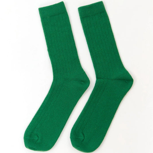 Lisos Wool Socks - Green