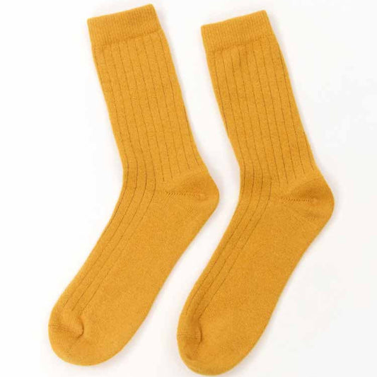 Lisos Wool Socks - Mustard