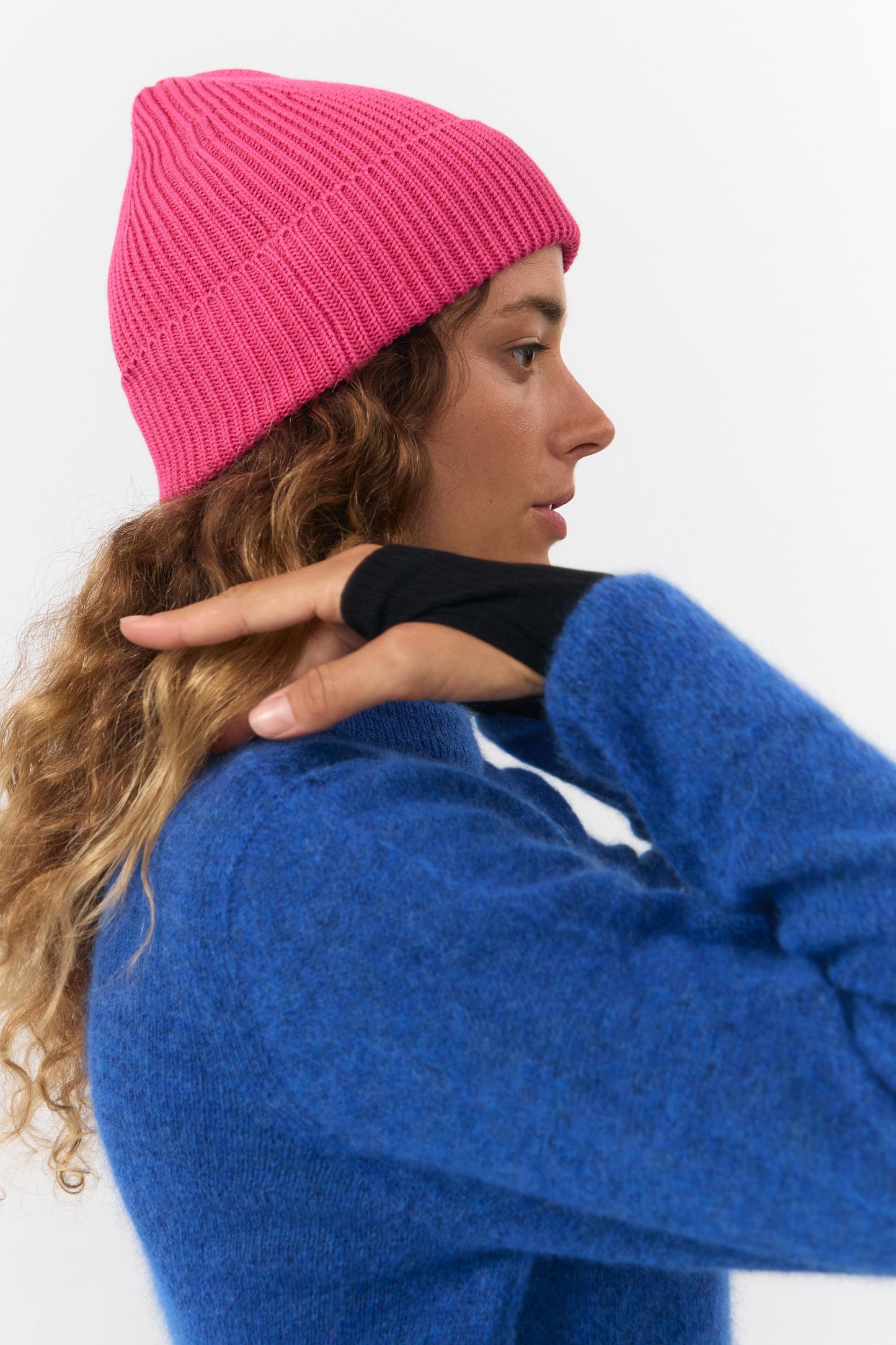 LAST ONE in M - Babol Alpaca Jumper - Blue