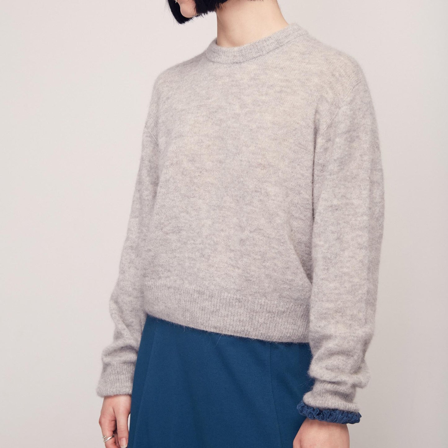 LAST ONE in S - Babol Alpaca Jumper - Light Grey