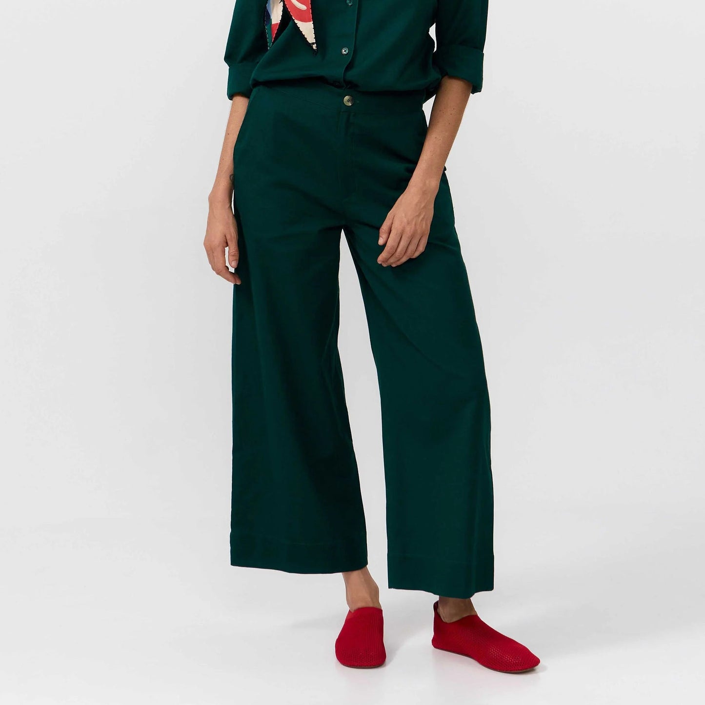 LAST ONE in XS - Ulla Pants - Deep Green