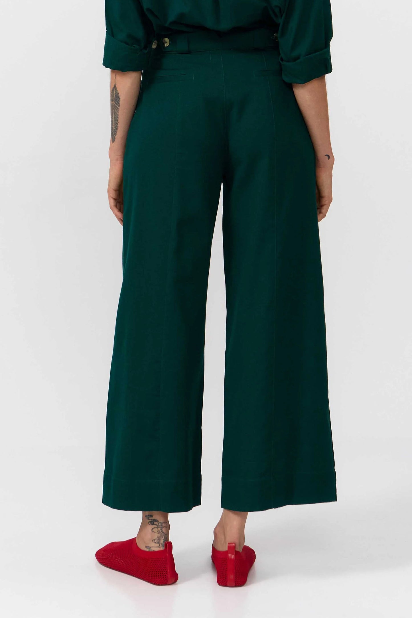 LAST ONE in XS - Ulla Pants - Deep Green