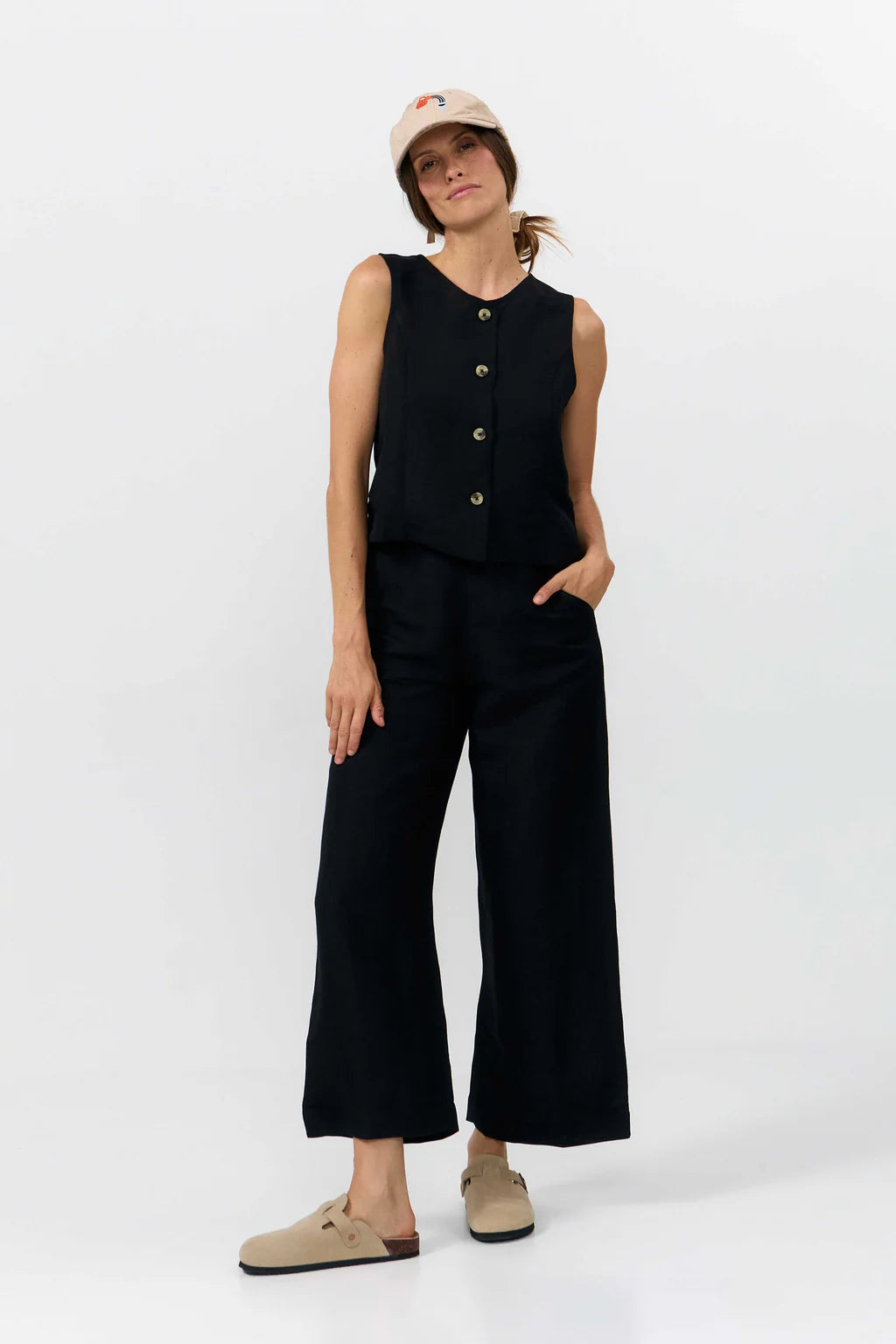 LAST ONE IN XS -Fuji 2-sided Top - Black