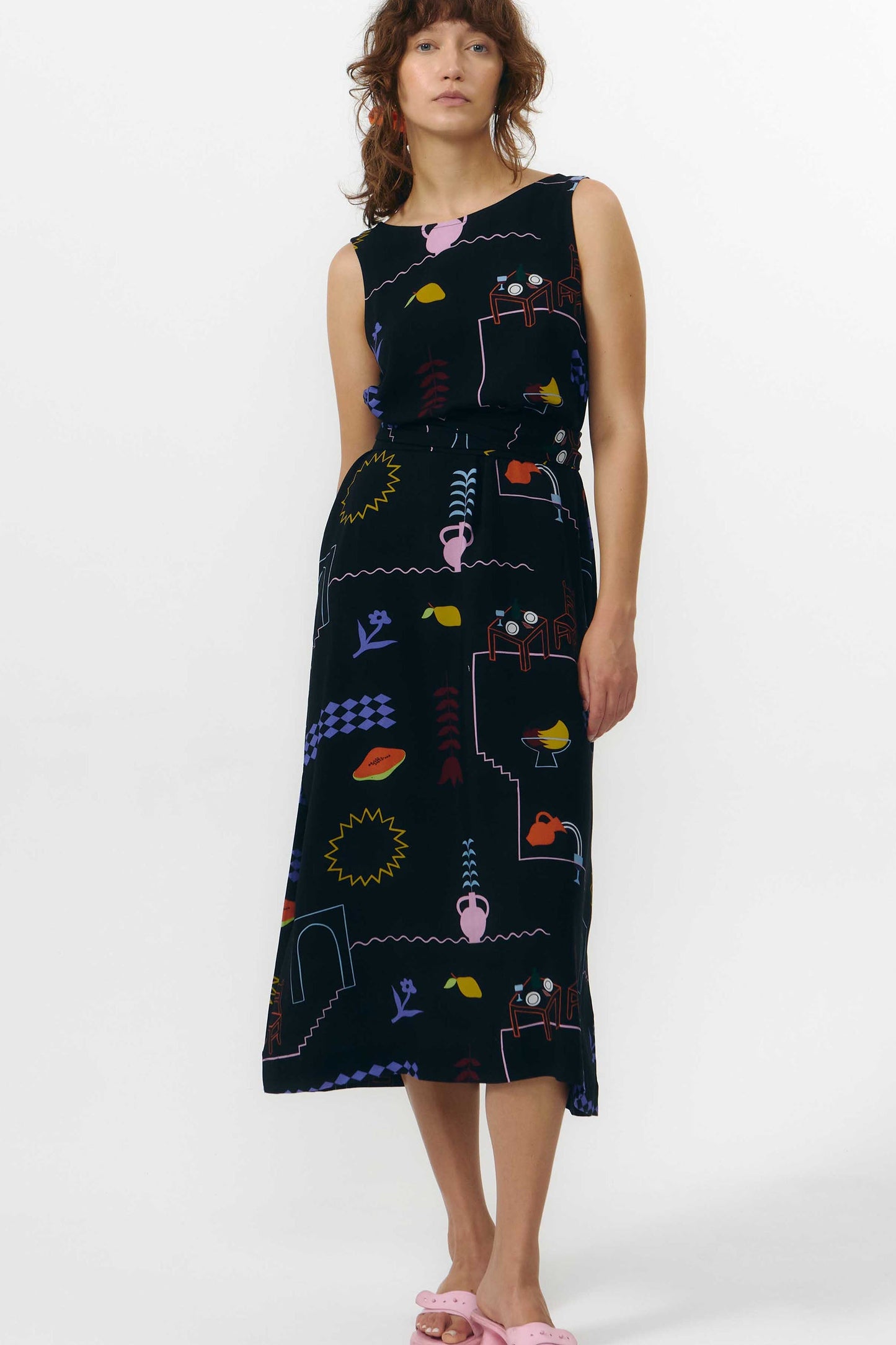 Sena Dress - Holiday Print