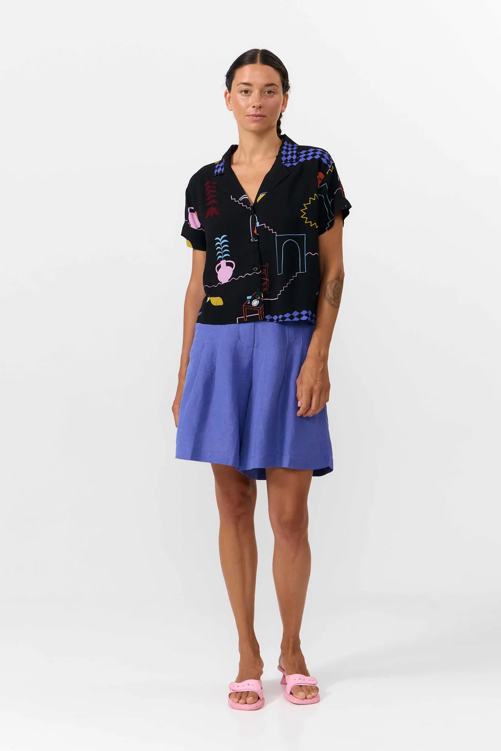 Nyasa Shirt - Holiday Print