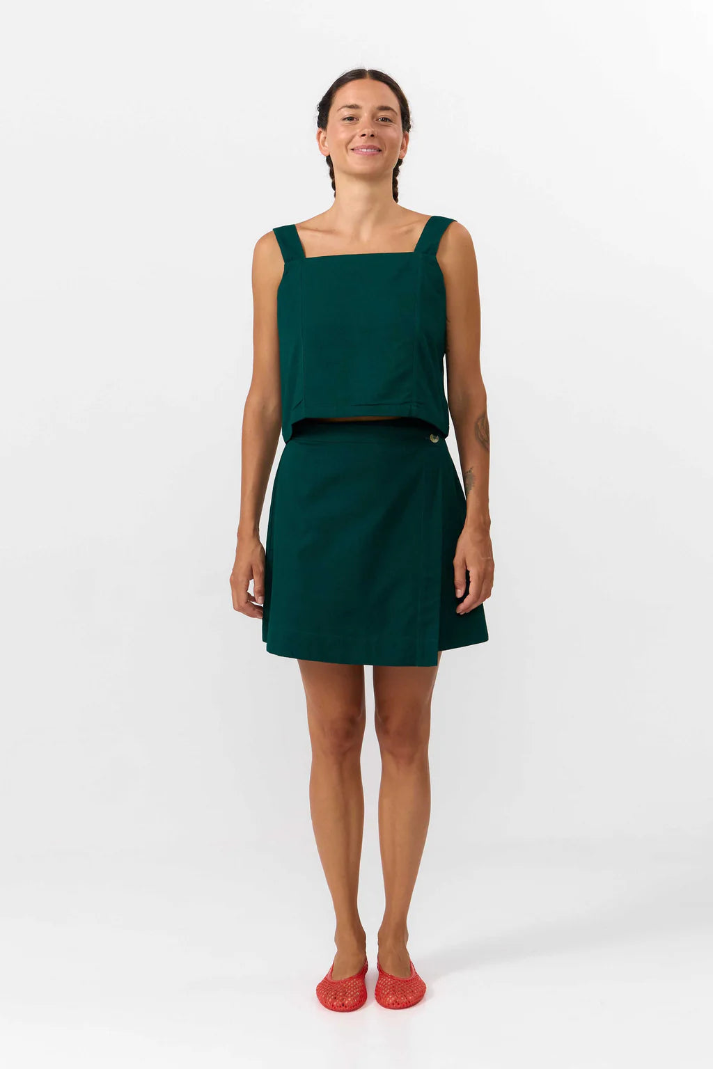 Odiel Top - Deep Green