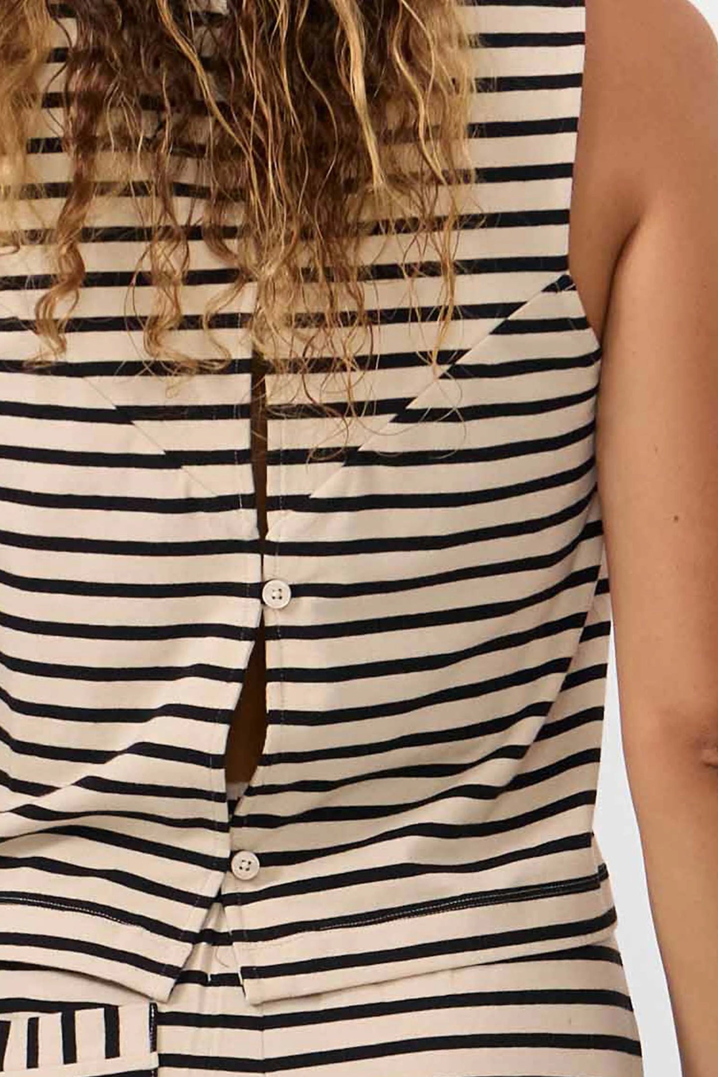 Sil Top - Stripes Black