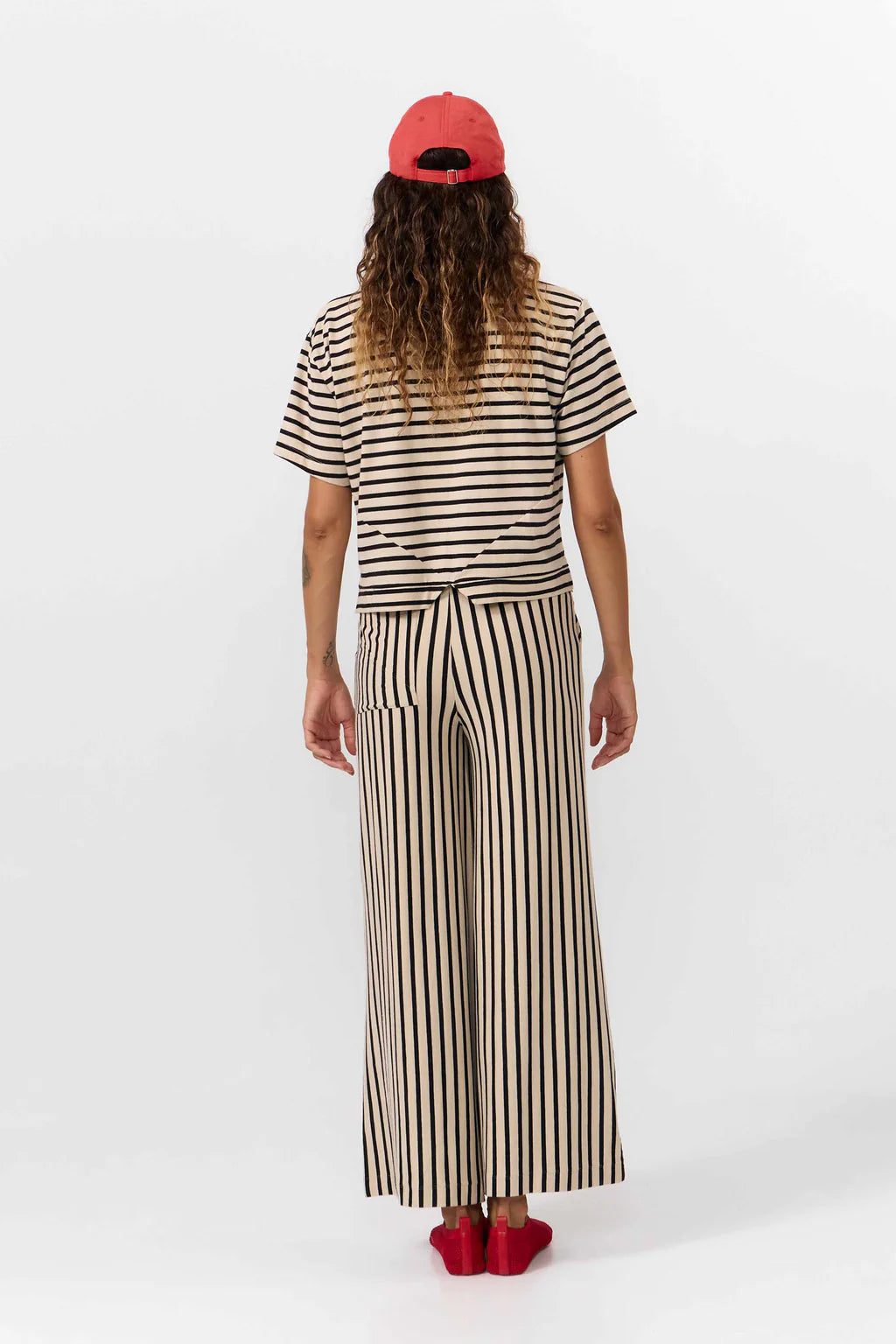 Isquia Top - Stripes Black