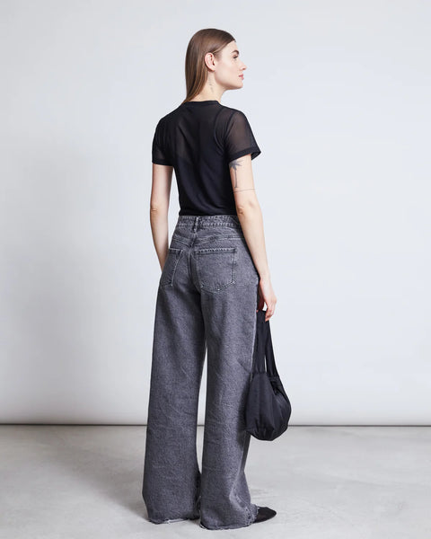 Sunny Wide Leg Jeans - Light Grey