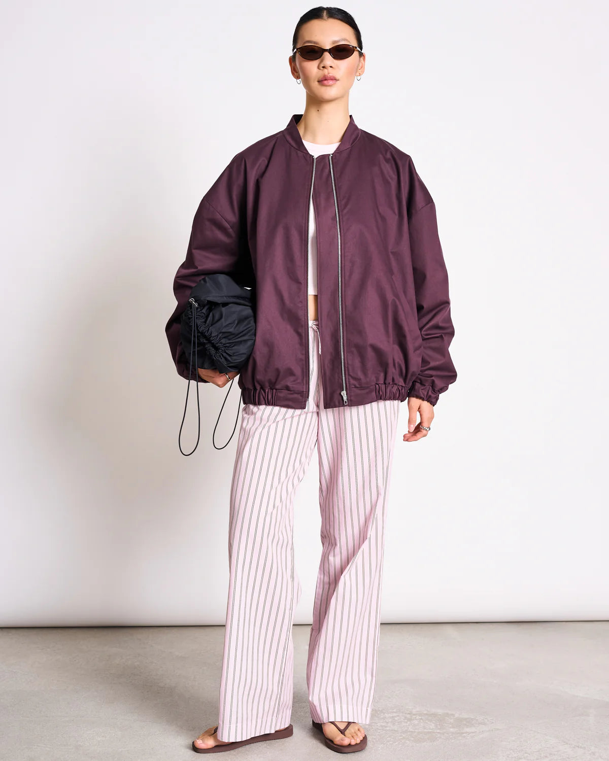 Tanaro Oversized Blouson - Cherry Lacquer