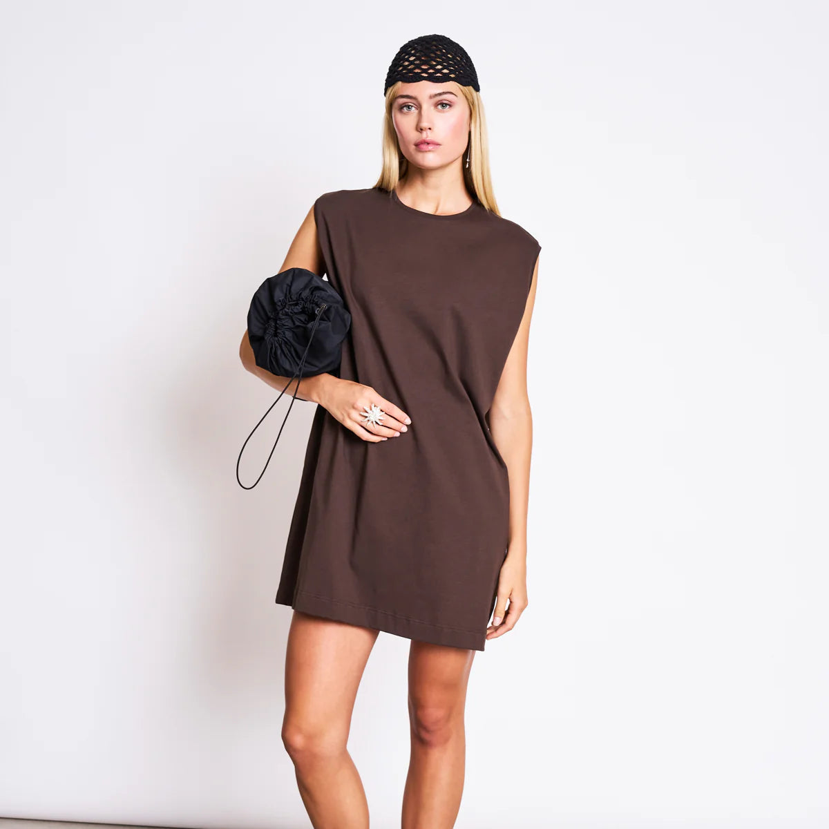 Naniti Mini Dress - Chocolate