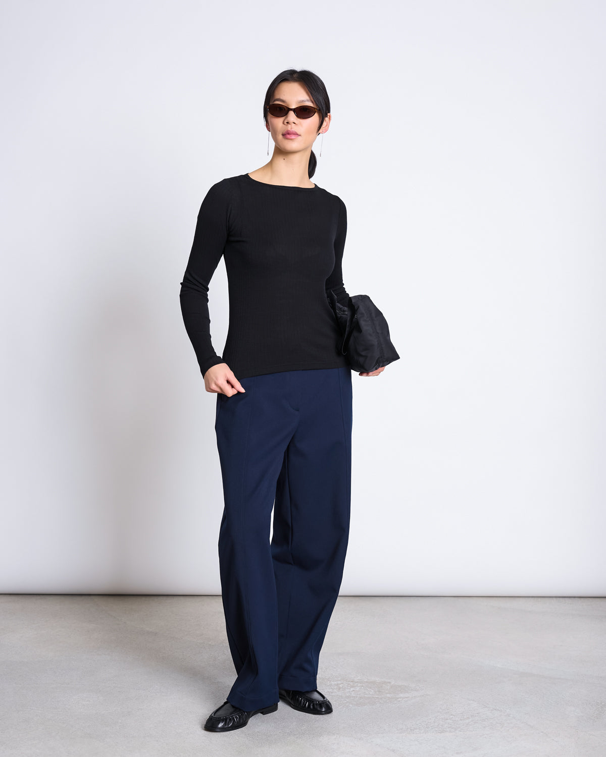 Tilla Merino Rib Longsleeve - Black
