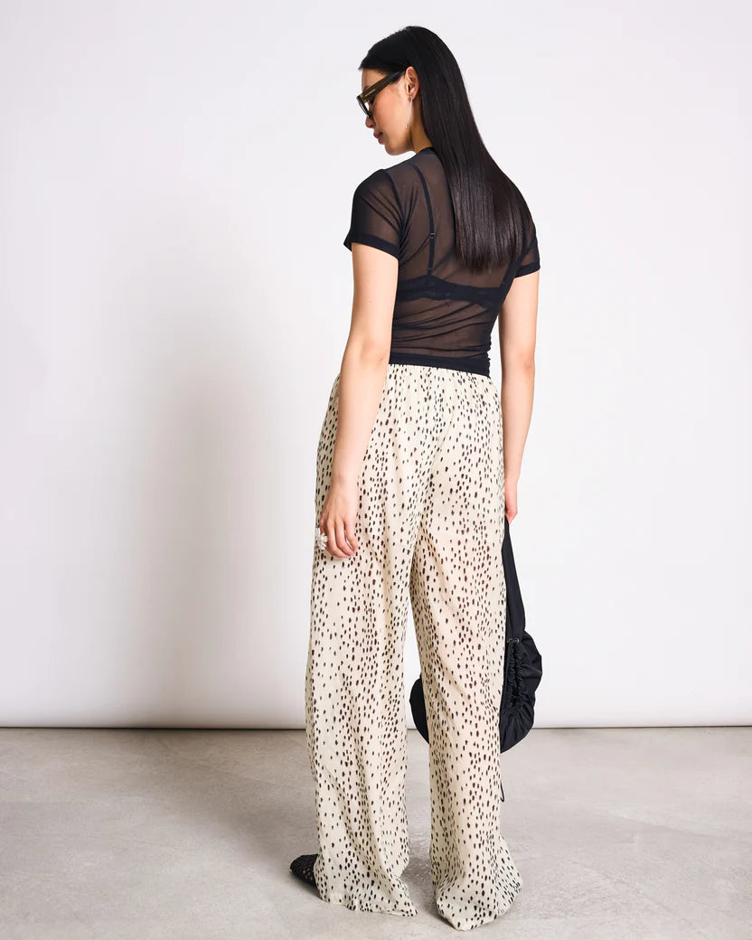 Evie Mesh T-Shirt - Black