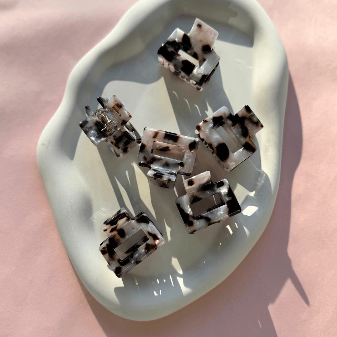 Hair Clip The Minimalist MINI - White Leo