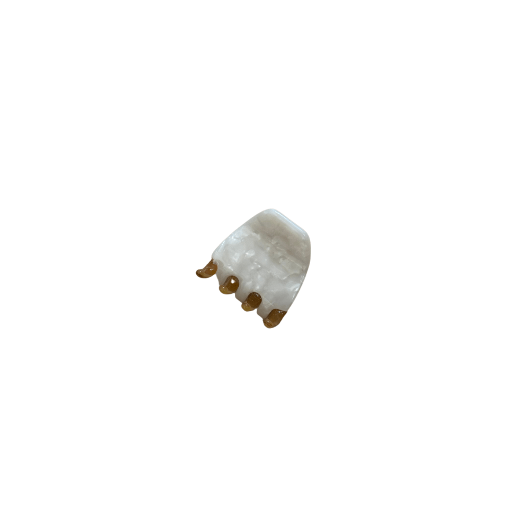 Hair Clip Twiggy Small - Soft Brown/Sugarwhite