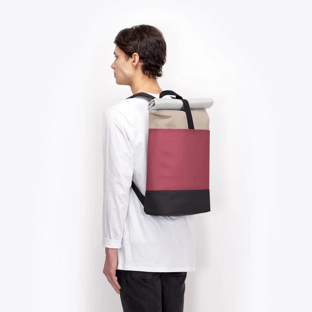 Backpack Hajo Medium Infinity - Sand / Burgundy