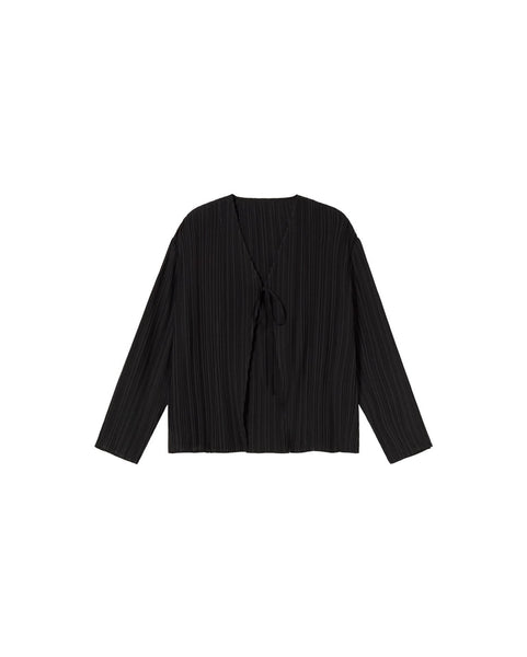 Pleated Marina Blouse - Black