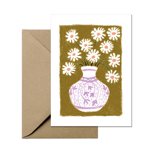 Mini Greeting Card - Wild Daisy