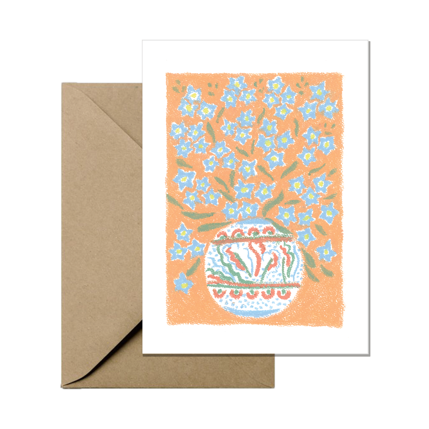 Mini Greeting Card - Forget Me Nots