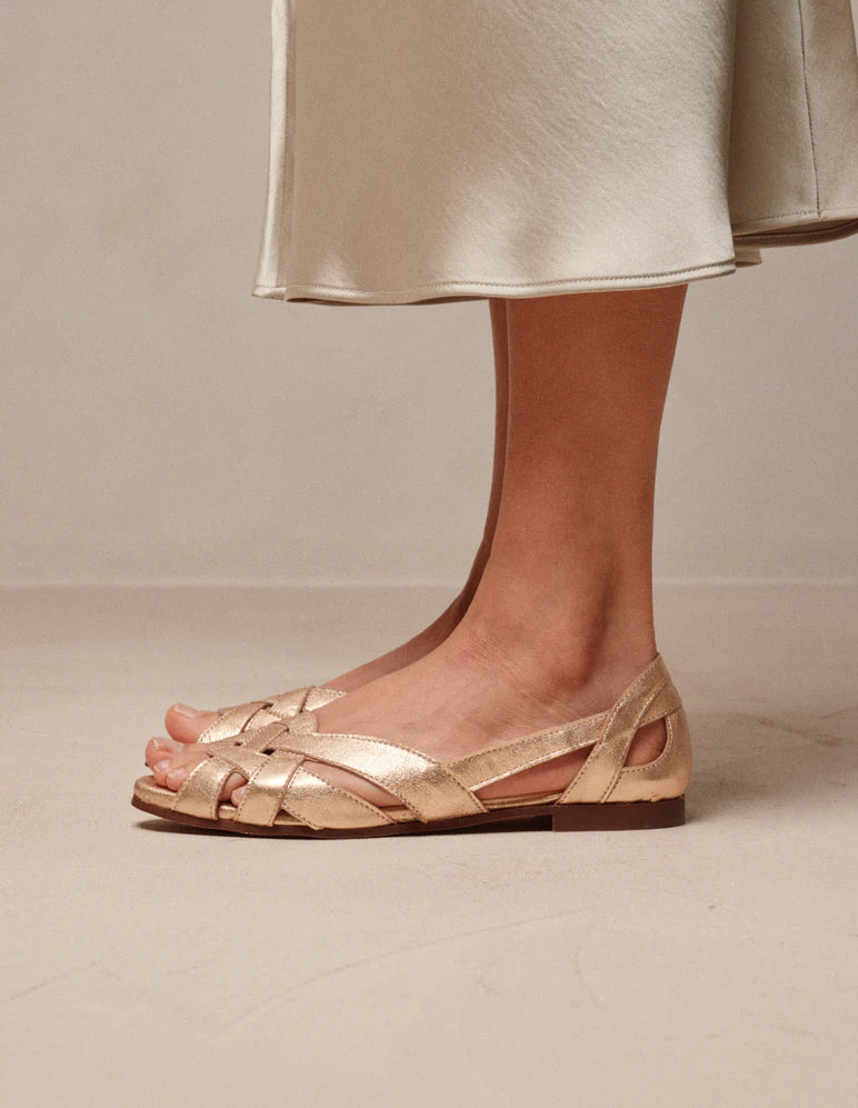 LAST PAIR in 41 - Clémentine Sandals - Golden Leather