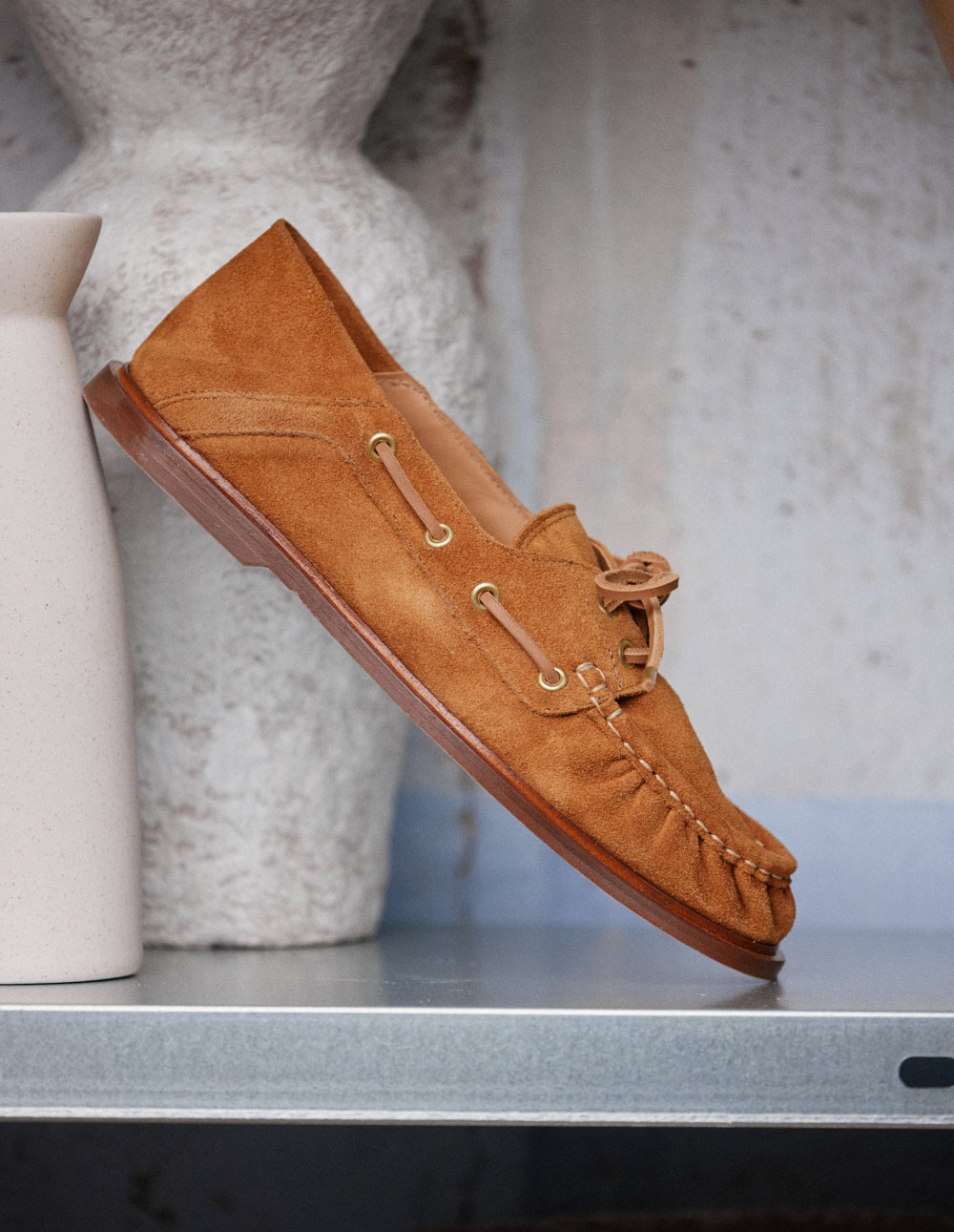 Ovel Moccassins - Amber Suede
