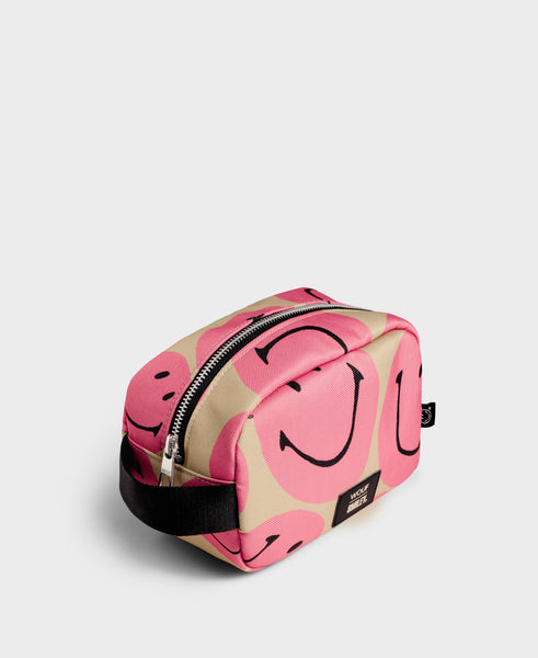 Wouf Toiletry Bag - Smiley® Pink