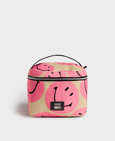 Wouf Vanity Bag - Smiley® Pink