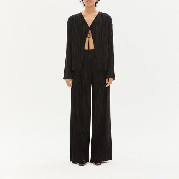 Pleated Maro Pants - Black