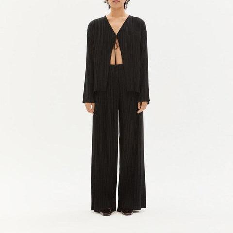 Pleated Maro Pants - Black