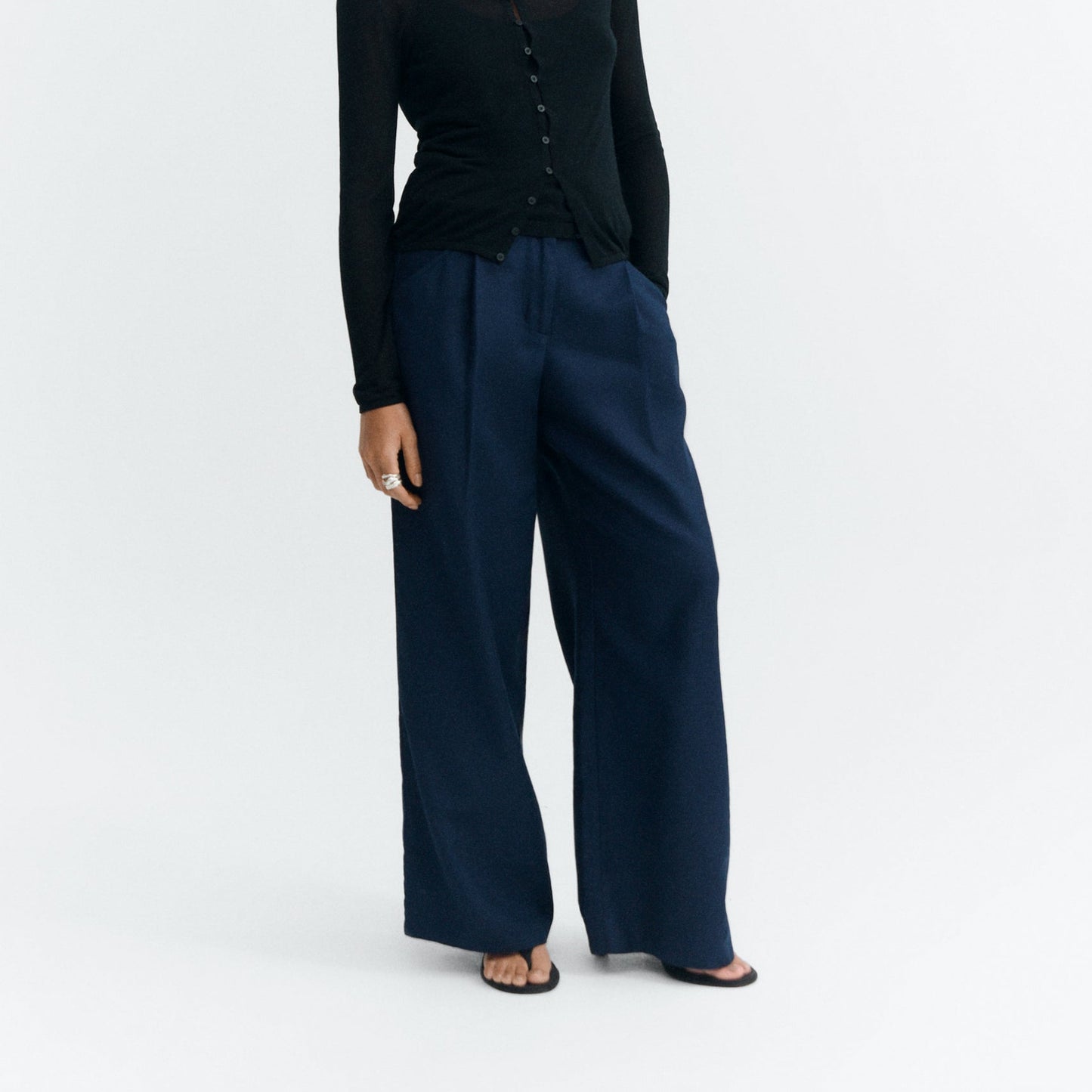 LAST ONES in 34 - Molly Pants - Navy Hemp