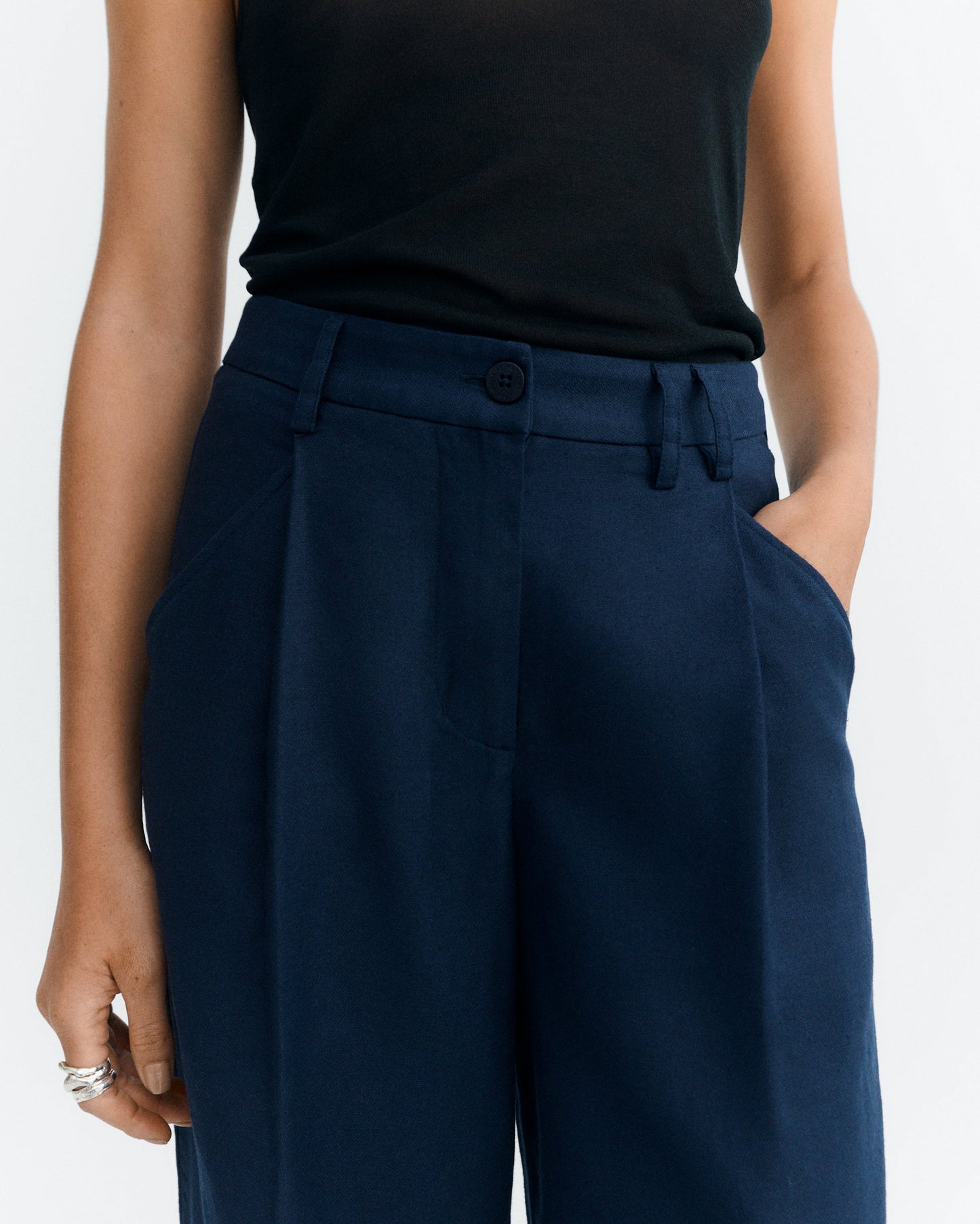 LAST ONES in 34 - Molly Pants - Navy Hemp
