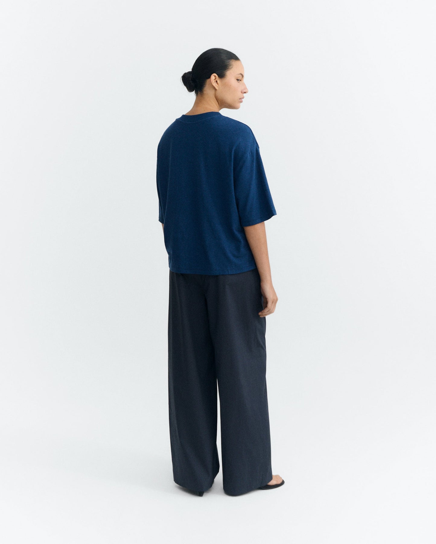 LAST ONE IN M - Lena Oversized T-shirt - Blue Hemp