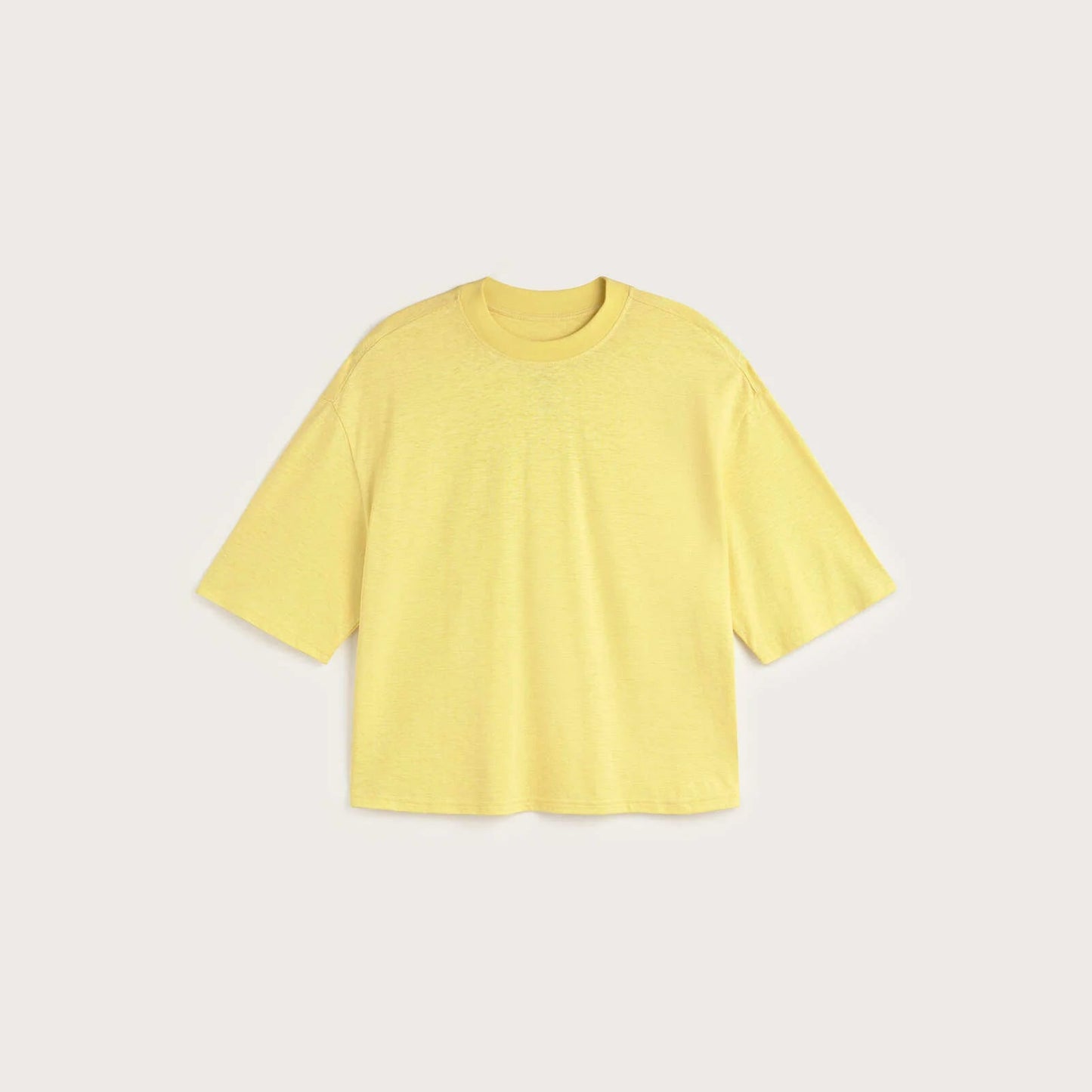 Lena Oversized T-shirt - Yellow Hemp