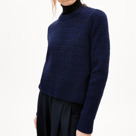 LAST ONE in M - Fabiolaa Knitted Jumper - Deep Sea Blue